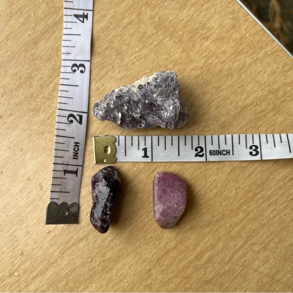 Lepidolite / Mica Crystal Set of 3 - Picture 14 of 14